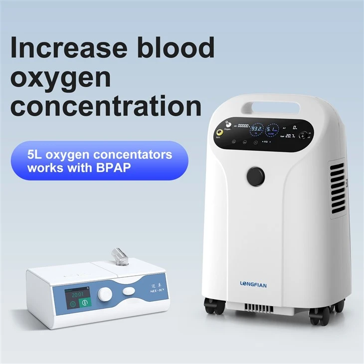 Portable 5ltr PSA Continuous Flow Medical Oxygen Generator Machine Home Concentrador De Oxigeno